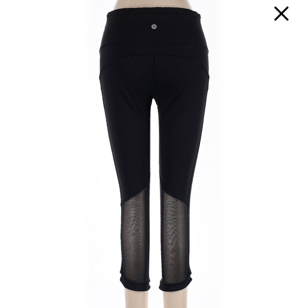 Lululemon Crop Leggings with Mesh Details